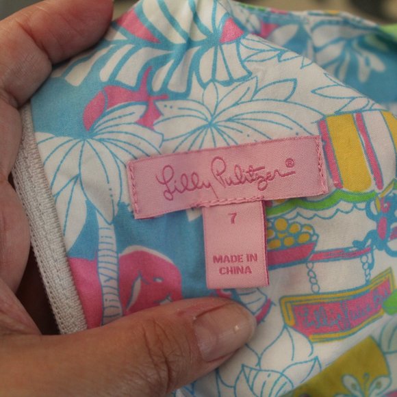 Lilly Pulitzer Bananas Monkey Shift Dress - Picture 6 of 6